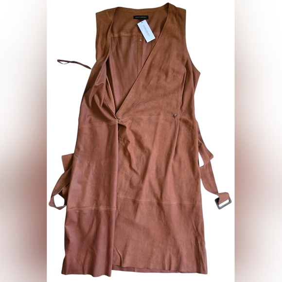 NWT Banana Republic Brown Genuine Goat Suede Dress~Reasonable Offers Only - Picture 8 of 12